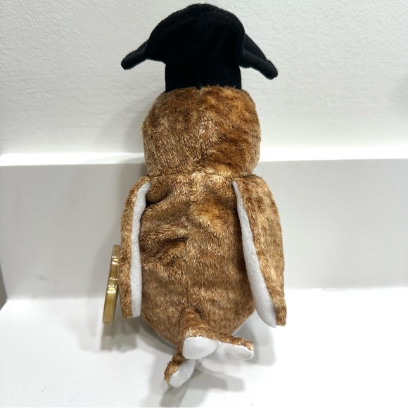 Ty 2000 Wisest the Owl Beanie Baby Stuffed Animal Toy, with Tag, EUC - Picture 5 of 7